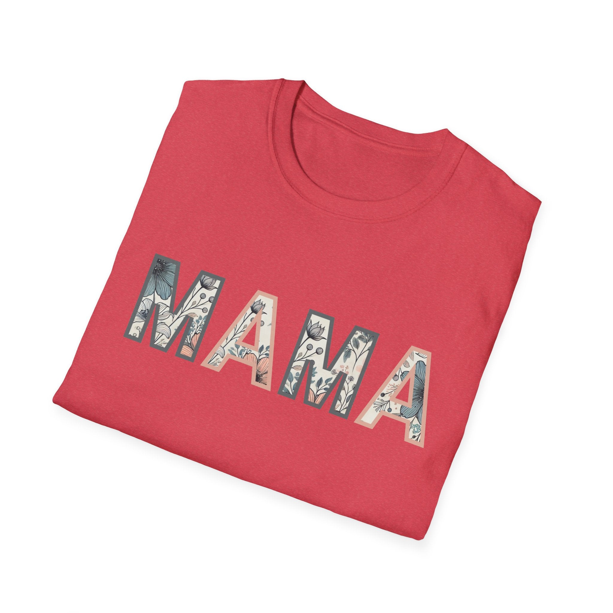 Floral MAMA - Pink and Grey