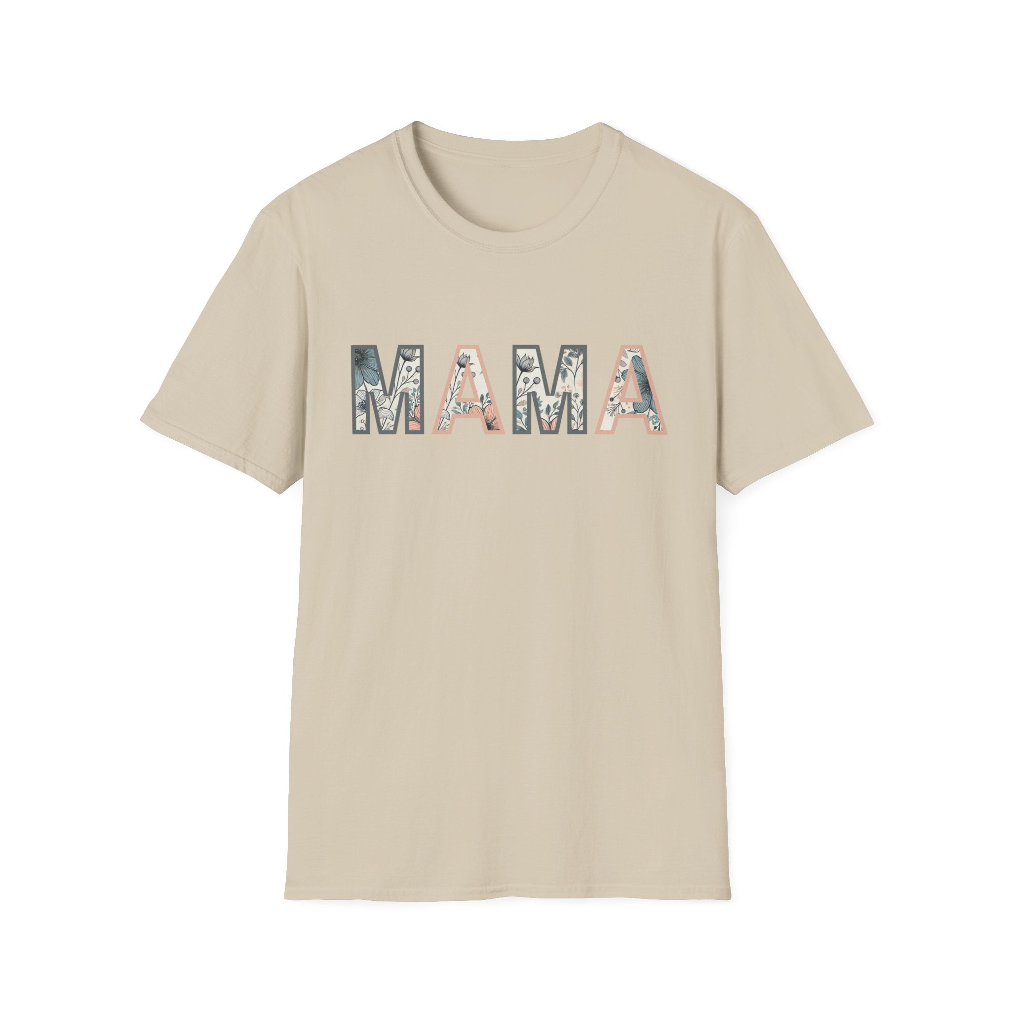 Floral MAMA - Pink and Grey