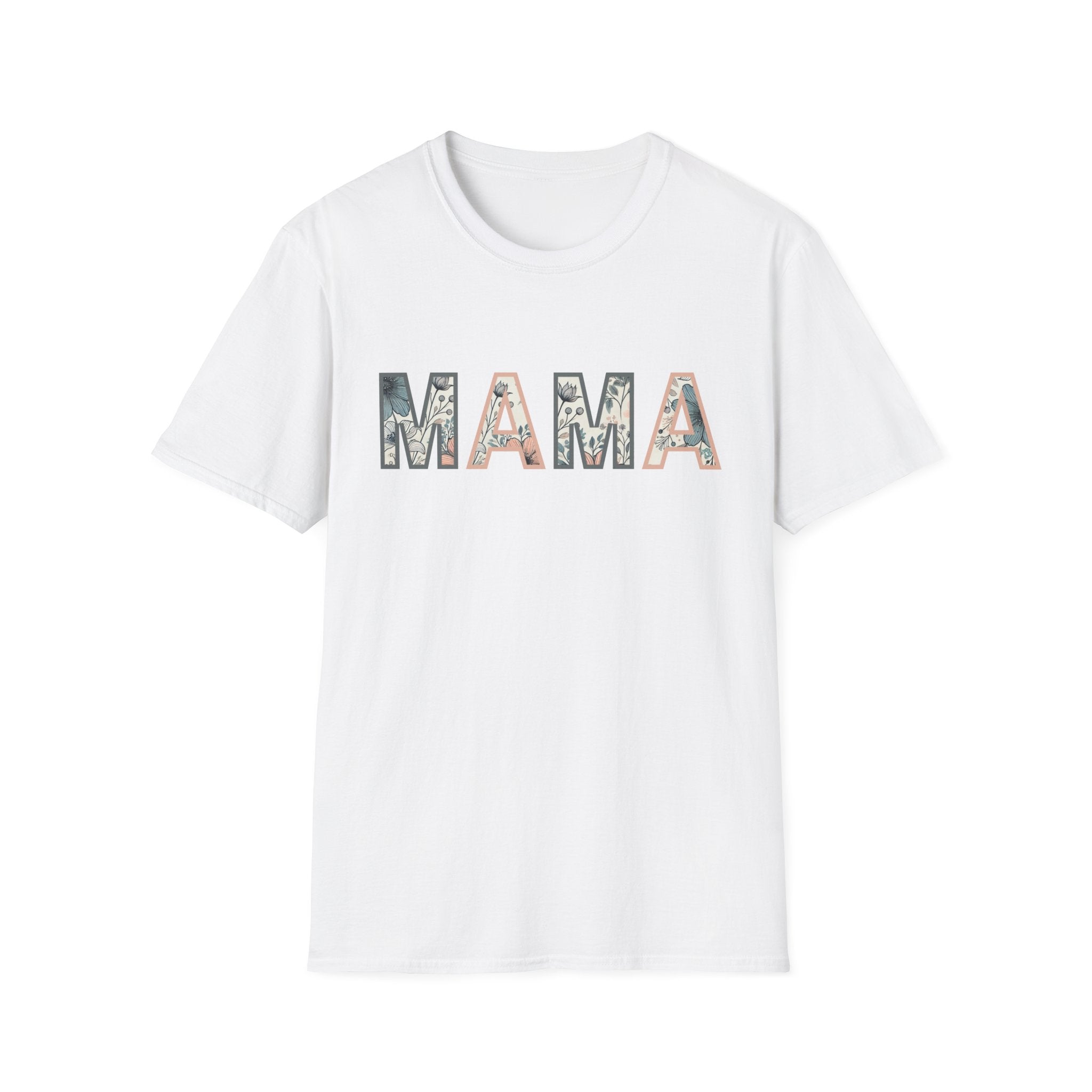 Floral MAMA - Pink and Grey