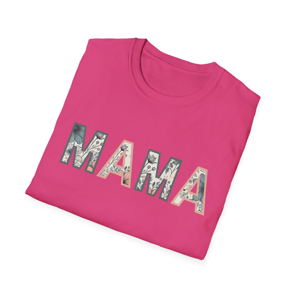 Floral MAMA - Pink and Grey