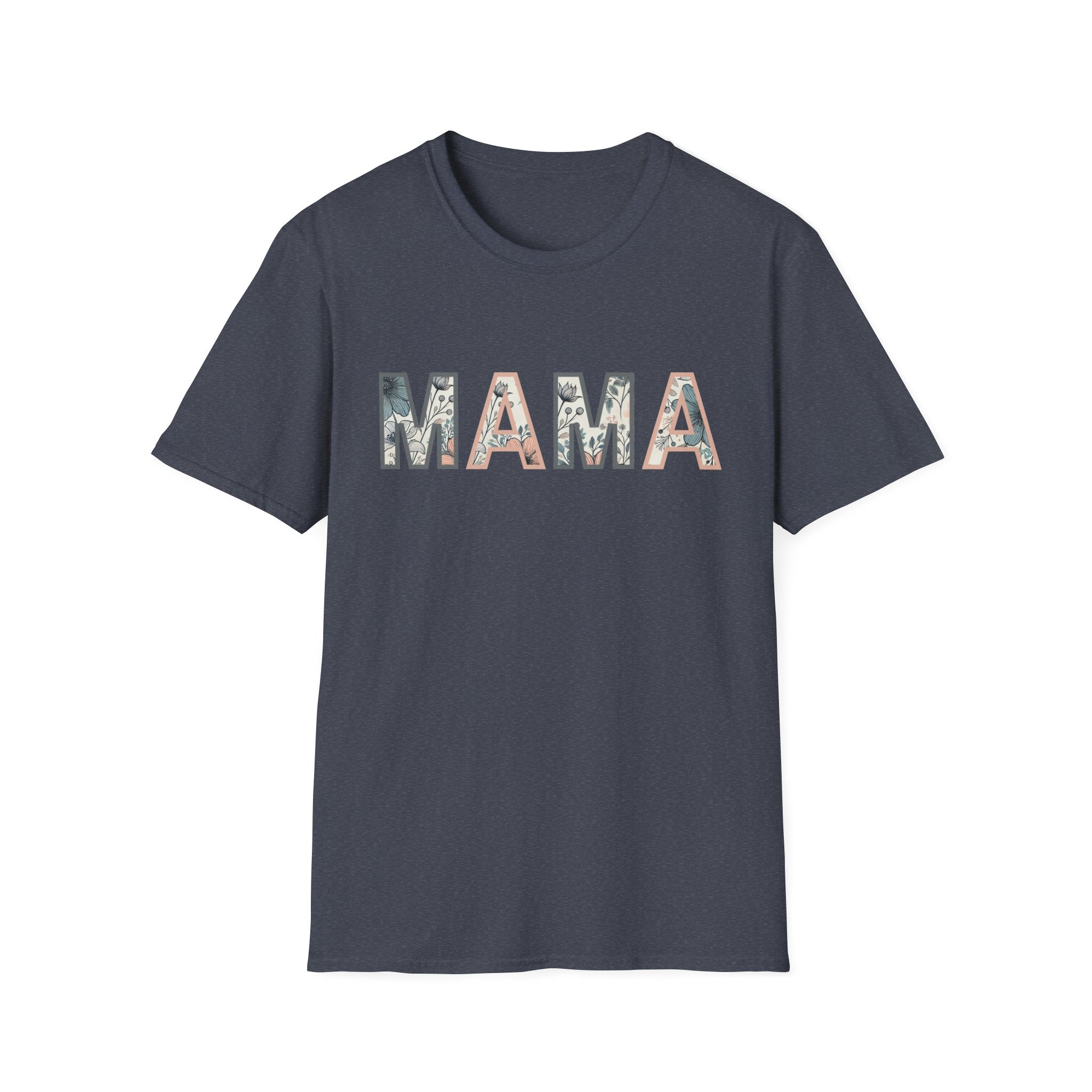 Floral MAMA - Pink and Grey