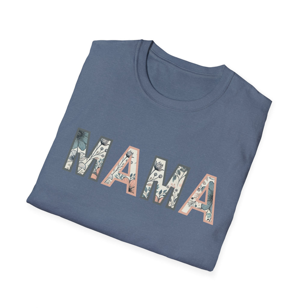 Floral MAMA - Pink and Grey