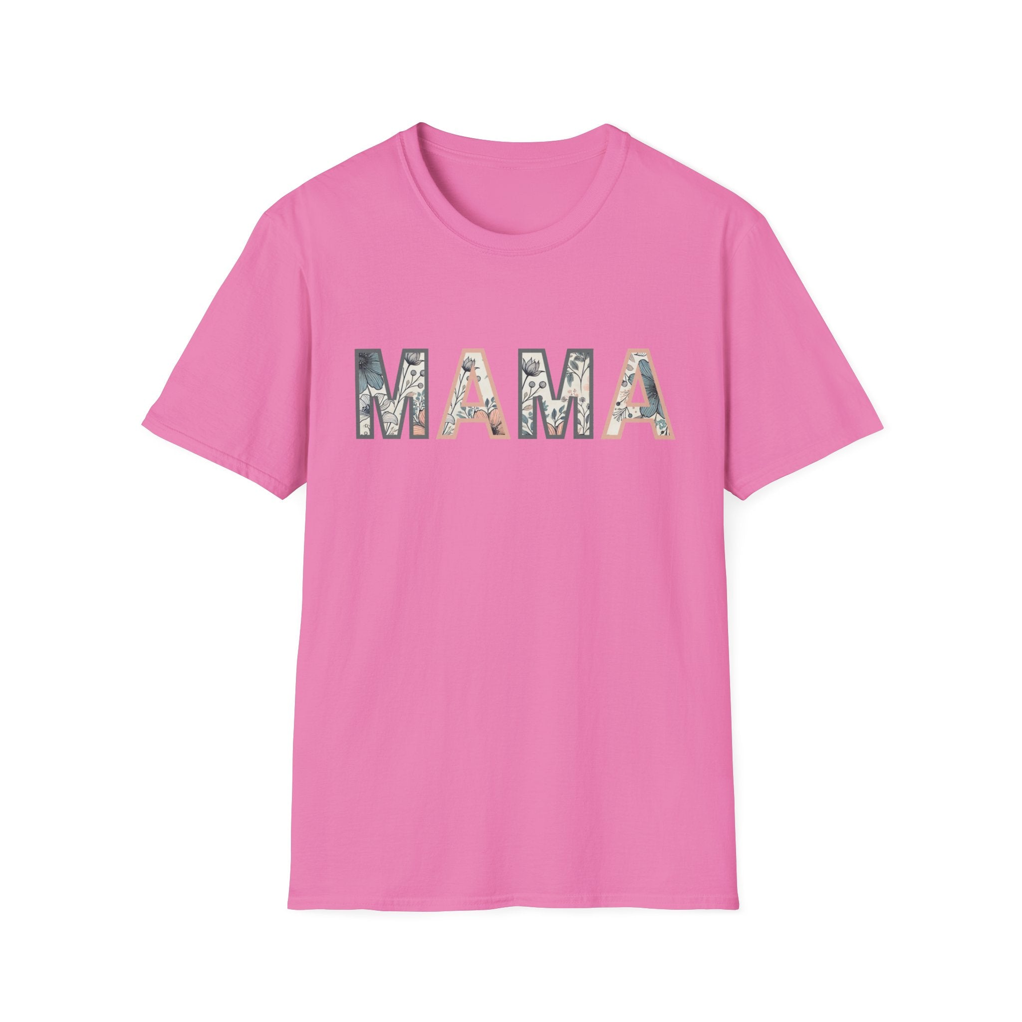 Floral MAMA - Pink and Grey