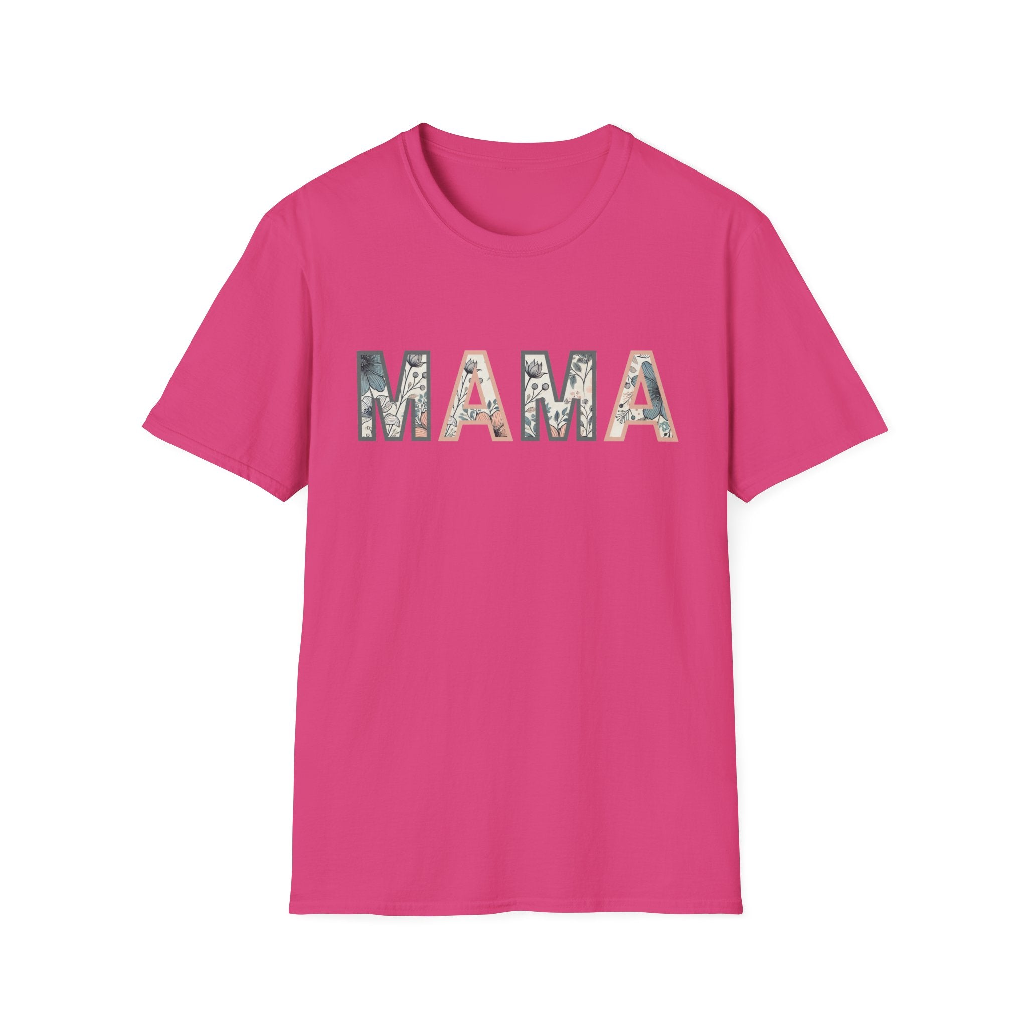 Floral MAMA - Pink and Grey