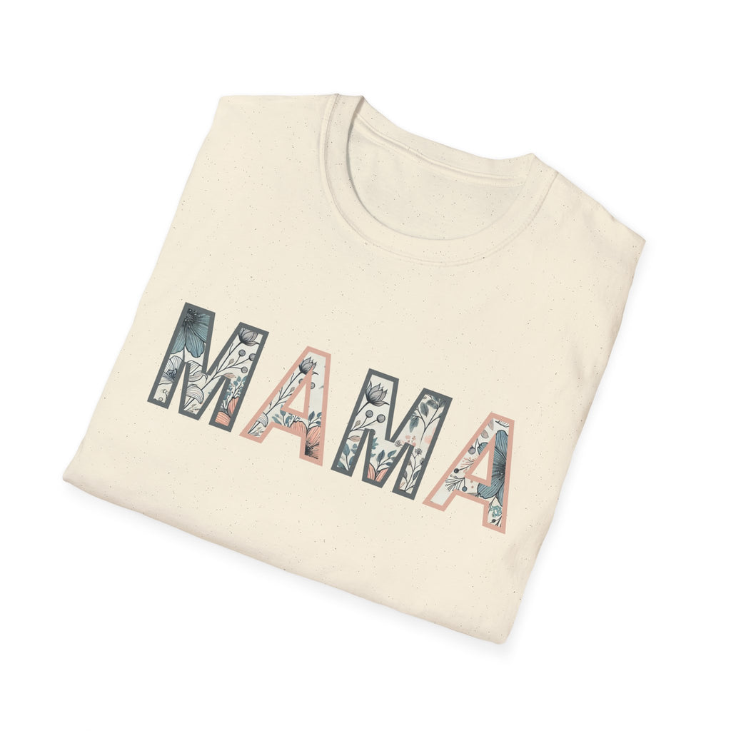 Floral MAMA - Pink and Grey