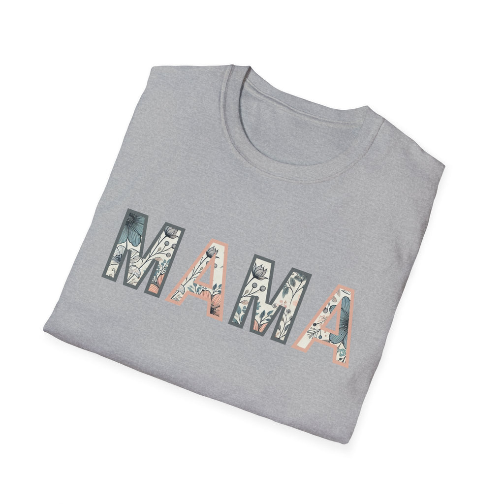 Floral MAMA - Pink and Grey