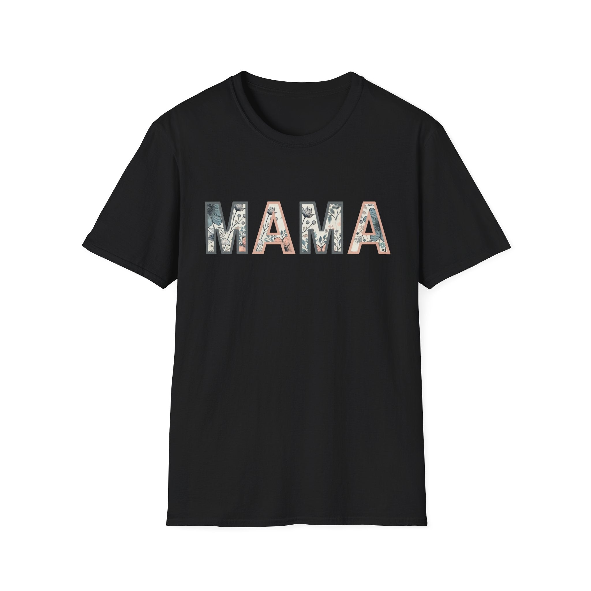 Floral MAMA - Pink and Grey