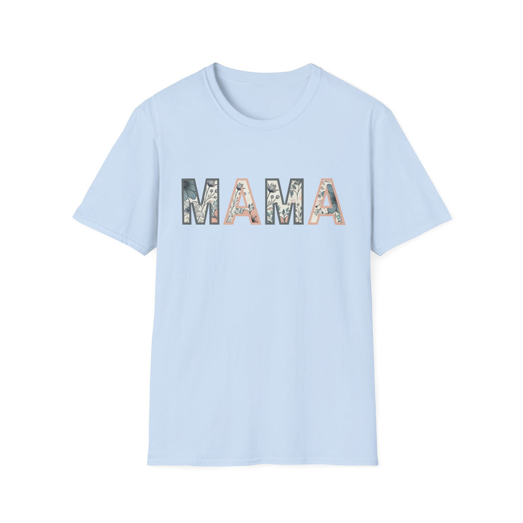 Floral MAMA - Pink and Grey