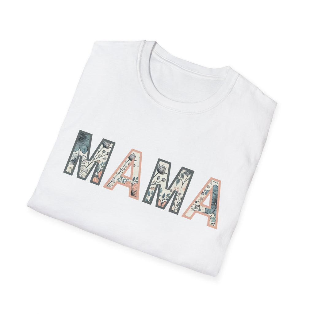 Floral MAMA - Pink and Grey