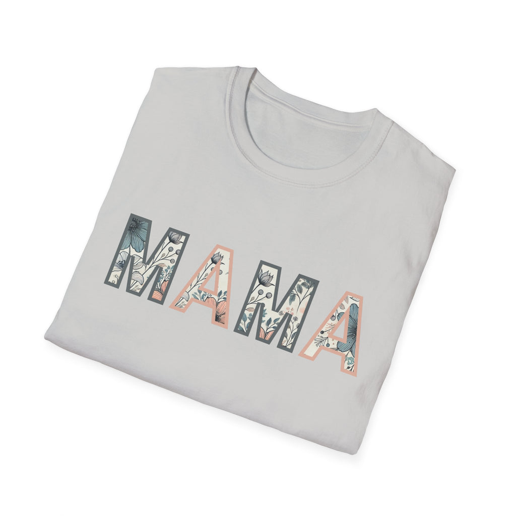 Floral MAMA - Pink and Grey
