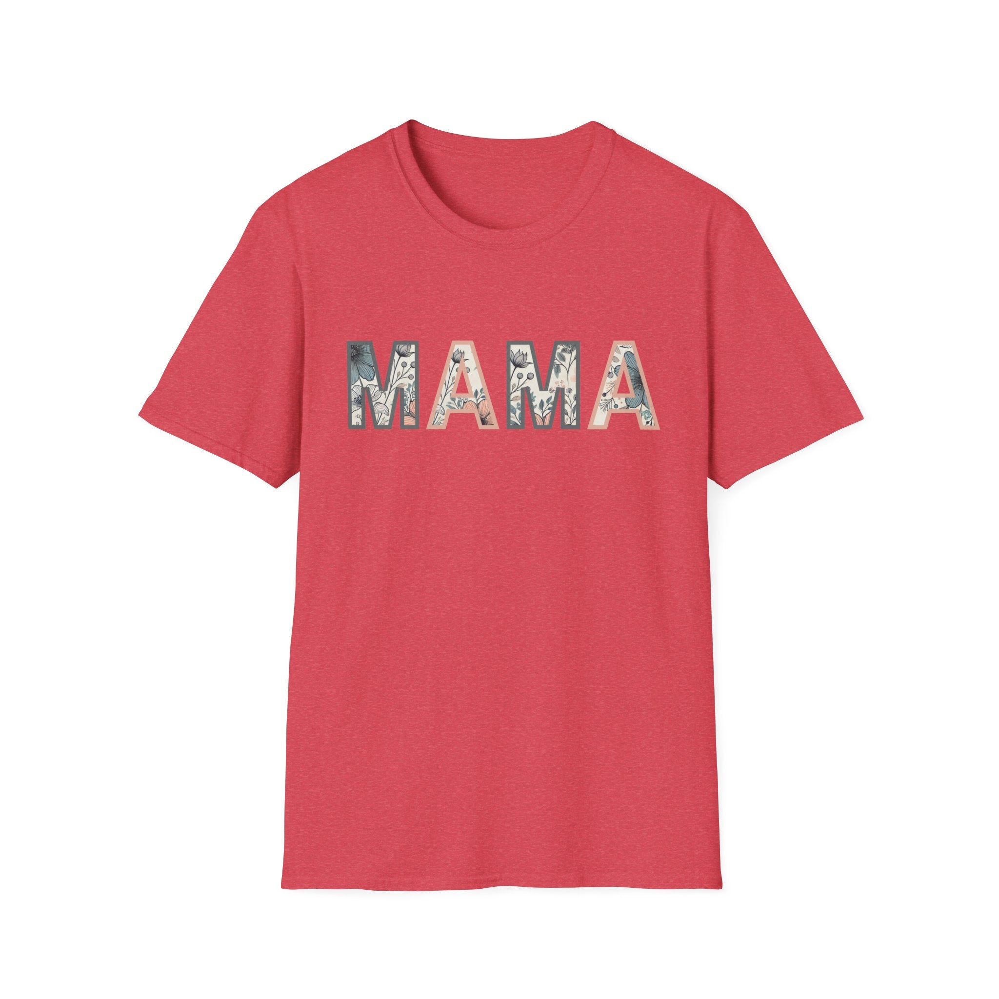 Floral MAMA - Pink and Grey